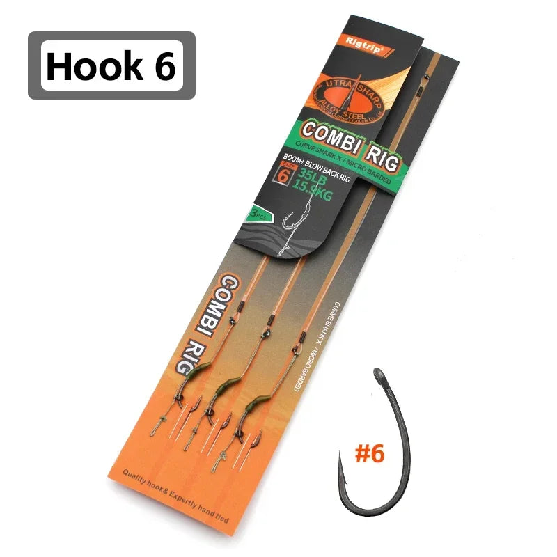 Carp Ready-Tied Slip-D Hair Rig with Boilie Hook - EXPROTAS
