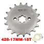 Chain 428# 17mm 20MM 10t 11T 12t 13T 14T 15t 16t 17T 18t 19T Motorcycle Sprocket