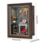 DIY Wooden Book Nook Mini Dollhouse 3D Puzzle Kit Bookshelf Insert Decor Gift - EXPROTAS