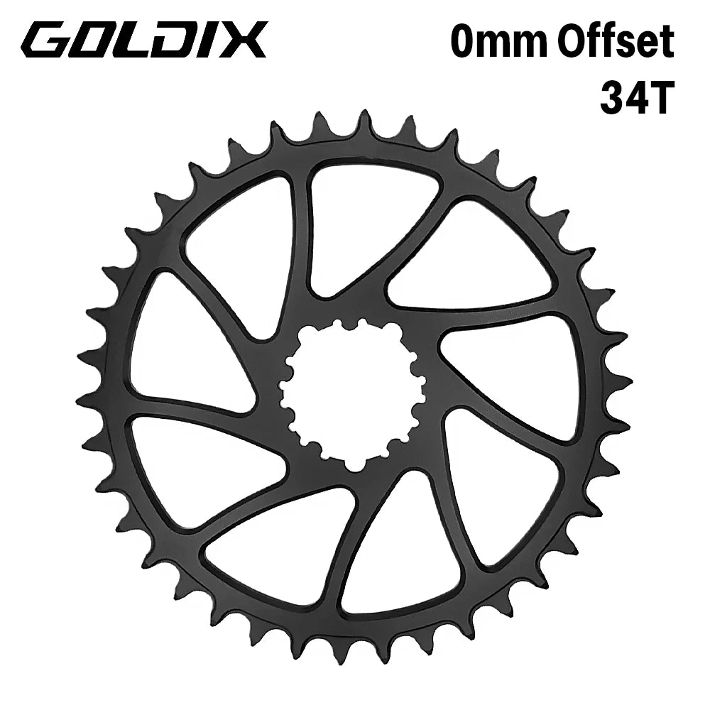 Goldix 0mm Offset Chainring Direct Mount Narrow Wide 34T 36T 38T 40T SRAM