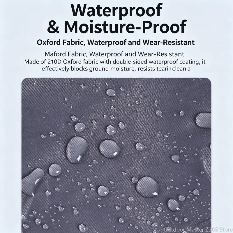 Waterproof Ground Sheet Tent Footprint Mat 100x210cm for Camping Hiking