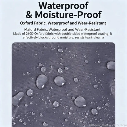 Waterproof Ground Sheet Tent Footprint Mat 100x210cm for Camping Hiking