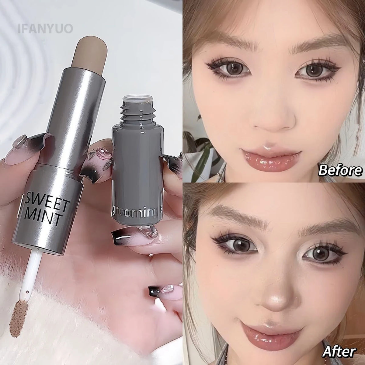 Concealer Contour Stick Matte Face Highlight Makeup Long Lasting Waterproof