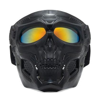 Motorcycle Skull Mask Goggles Windproof Outdoor Riding Glasses Tactical
