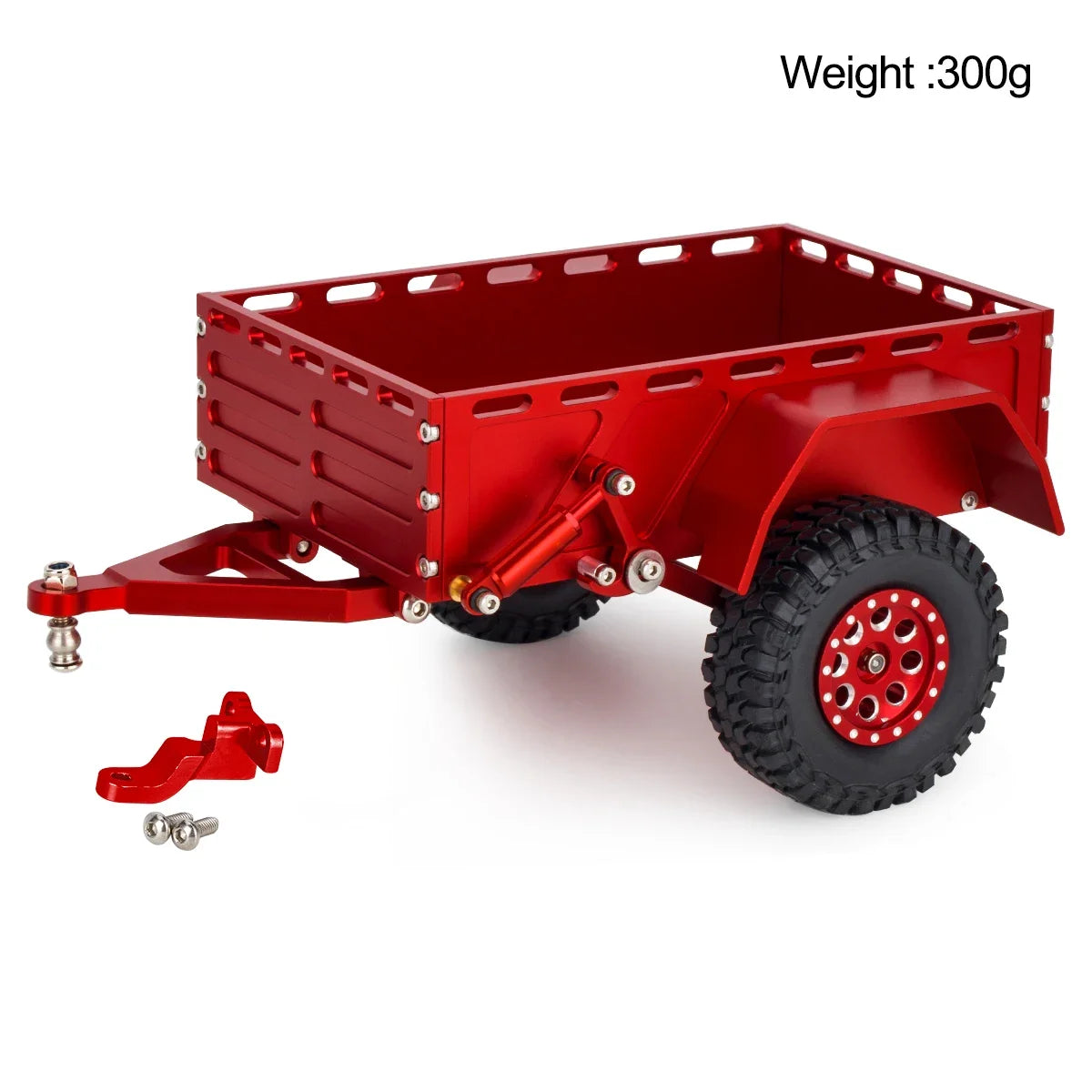 Aluminium CNC RC Crawler Utility Trailer Ball Hitch 1/18 TRX4M SCX24 Redcat