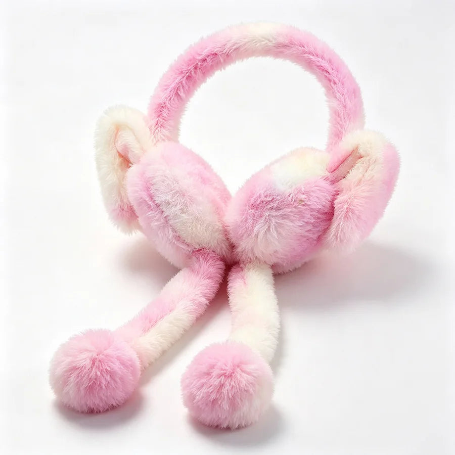 Ear Warmer Plush Rabbit Earmuffs for Kids Winter Cute Girls Accessories