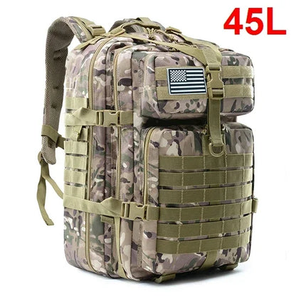 30/50L Tactical Backpack Survival Bag for Outdoor Hiking Hunting EDC