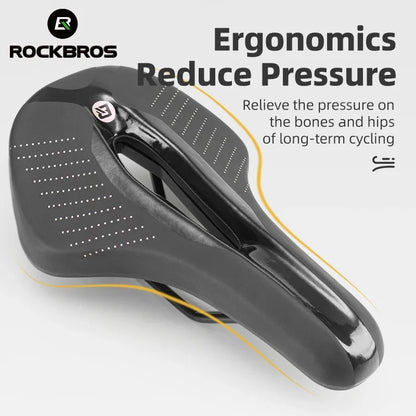 ROCKBROS Cycling Saddle Waterproof Breathable Soft Ultralight MTB Road Bike Seat