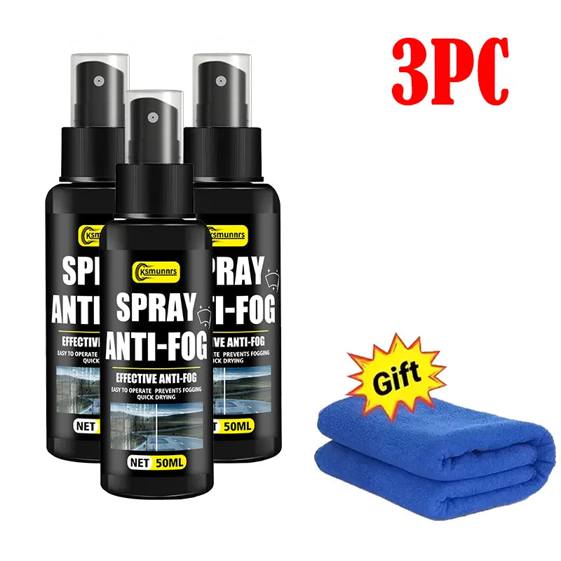 Motorcycle Helmet Anti-Fog Spray 50ml - Prevent Fogging & Enhance Visibility