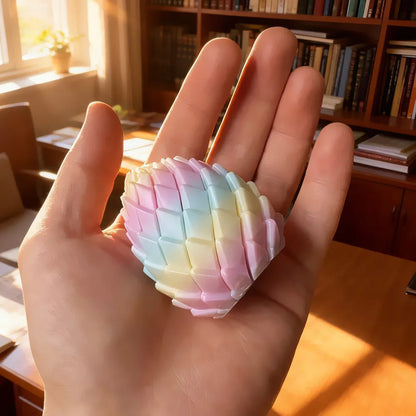 3D Printed Dragon Egg Stress Relief Fidget Desk Ornament Deformable Twist