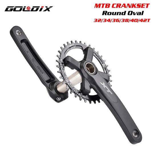 GOLDIX 104BCD MTB Chainring 32/34/36/38T Round Oval 170/175mm Crank