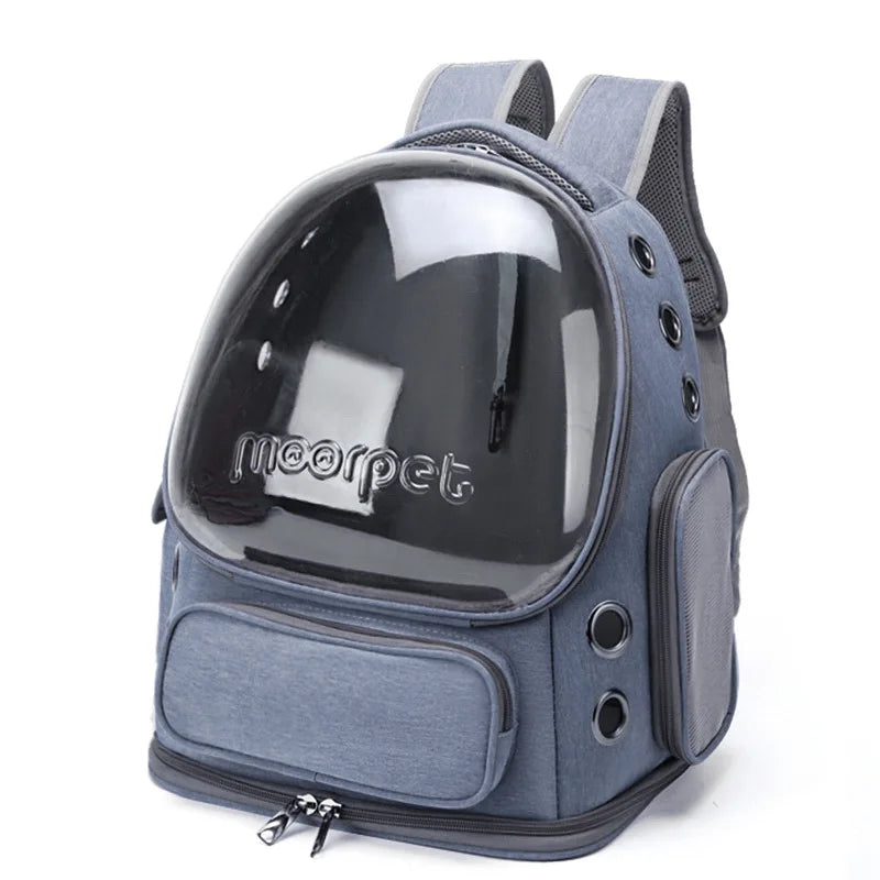 Transparent Cat Carrier Bag Backpack for Small Dogs Outdoor Travel Pet