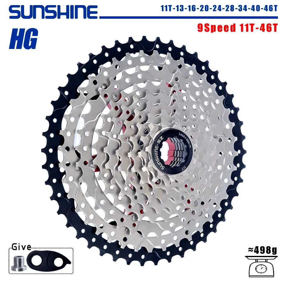 SUNSHINE 8-12 Speed MTB Cassette 11-52T HG Bicycle Sprocket for Shimano