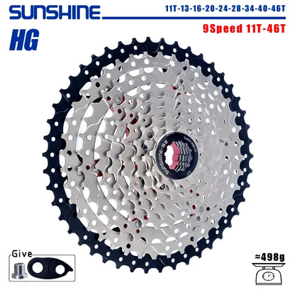 SUNSHINE 8-12 Speed MTB Cassette 11-52T HG Bicycle Sprocket for Shimano