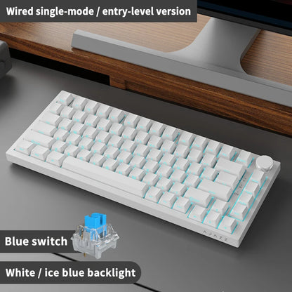 EXPROTAS Mechanical Gaming Keyboard 75% Wired RGB Backlit Gasket Layout