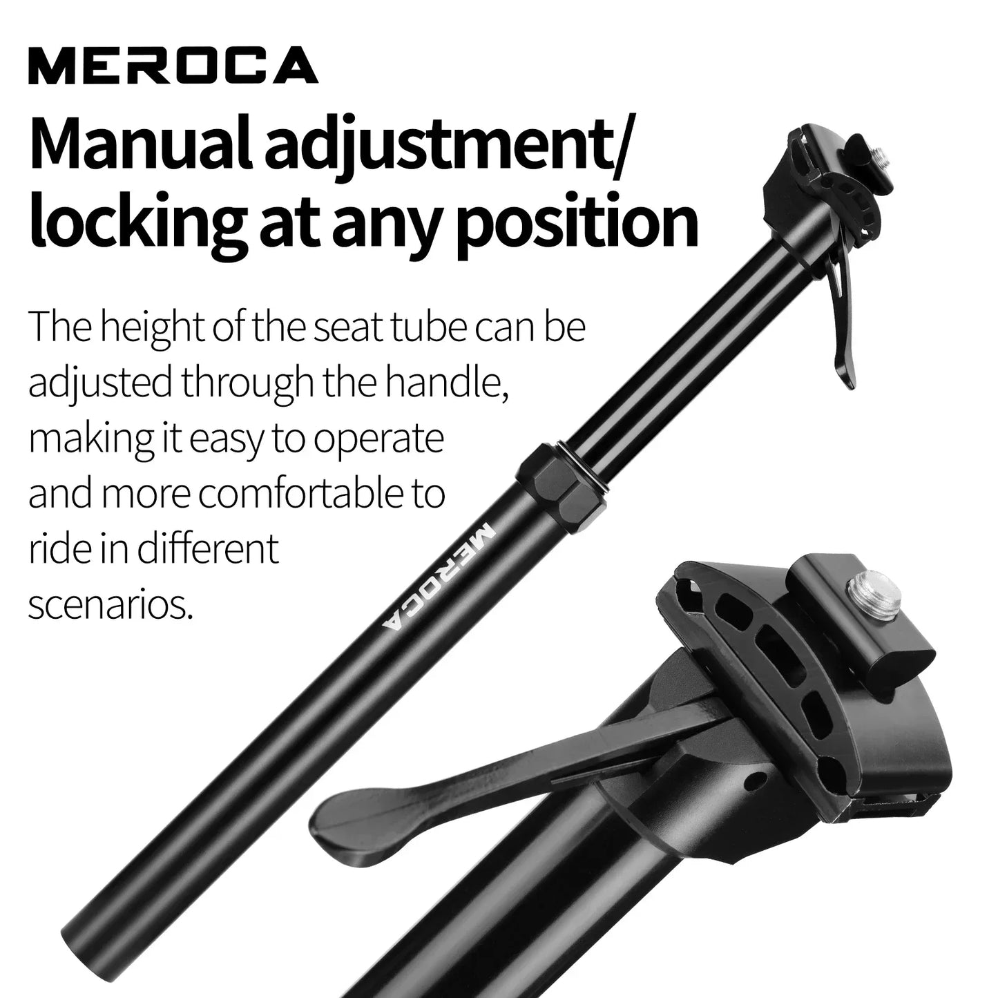 27.2/30.9/31.6mm Dropper Seatpost MEROCA Hydraulic MTB Road Bike Seat Post