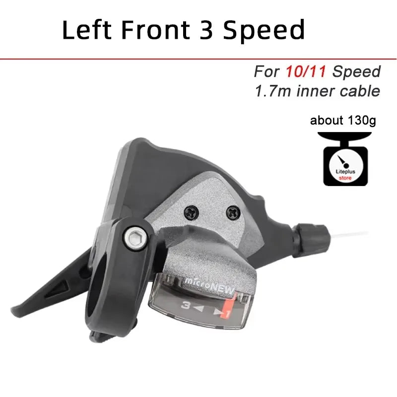 MicroNEW MTB Shifter Lever 3x7 3x8 3x9 3x10 3x11 Speed Front Rear Trigger Shift