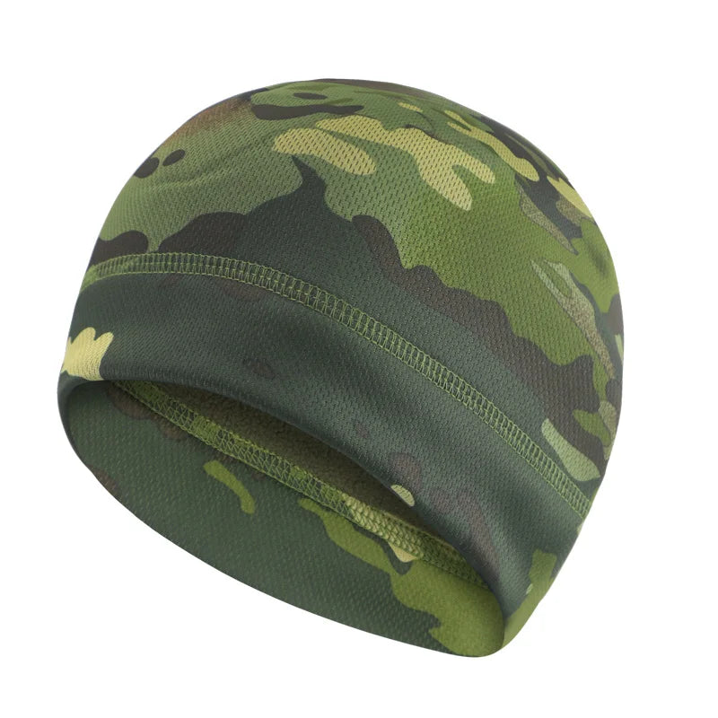 Men Women Winter Fleece Beanie Hat, Windproof Tactical Military Skull Cap for Hiking Hunting