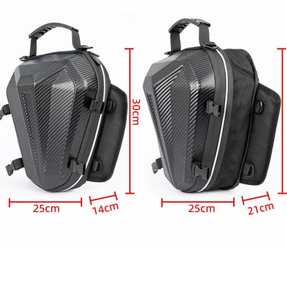 Motorcycle Tail Bag Waterproof Expandable Rear Seat Pack for Scooter