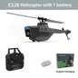 Black Hornet C128 RC Helicopter 4 Propellers 1080P Camera 6 Axis Electronic Gyroscope Air Pressure for Height Vs C186 RC Drone-EXPROTAS