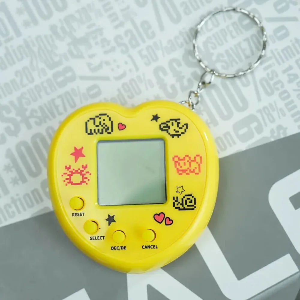 Tamagotchi Electronic Pet Keychain Game Console for Kids - Purple Version