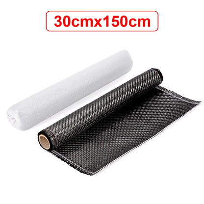 3K 200gsm Carbon Fiber Cloth 50cm/30cm wide Plain Carbon Fabric For Commercial Car Part Sport Equipment-EXPROTAS