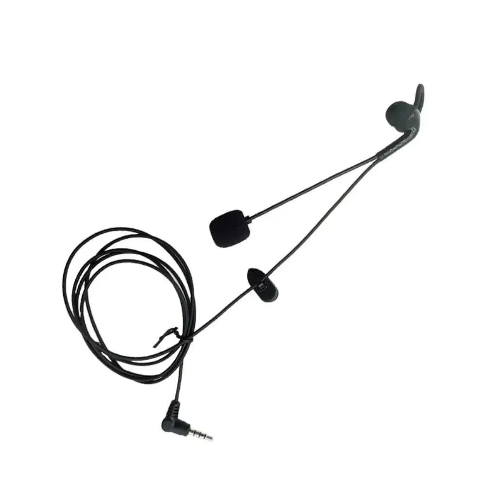 3.5mm Plug Referee Intercom Headset Judger Use Motorcycle Referee Earphone Football Referee Black Interphone Headphone
