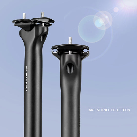 LEXON Carbon Seatpost 27.2/31.6mm 400mm 0mm Offset for MTB Road Bike