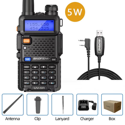 Baofeng Two Way Radio Walkie Talkie Dual Band UHF VHF 5W 8W Ham