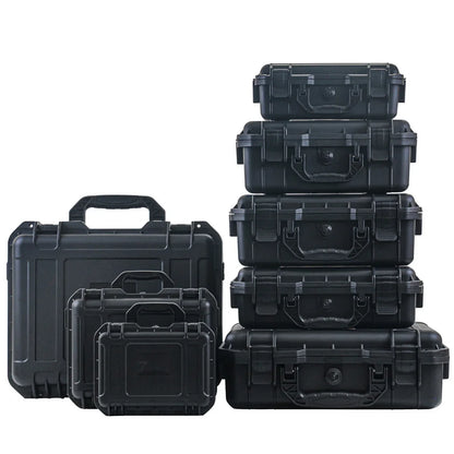 1pc Hard Carry Case Waterproof Storage Box with Pre-Cut Sponge Organizer