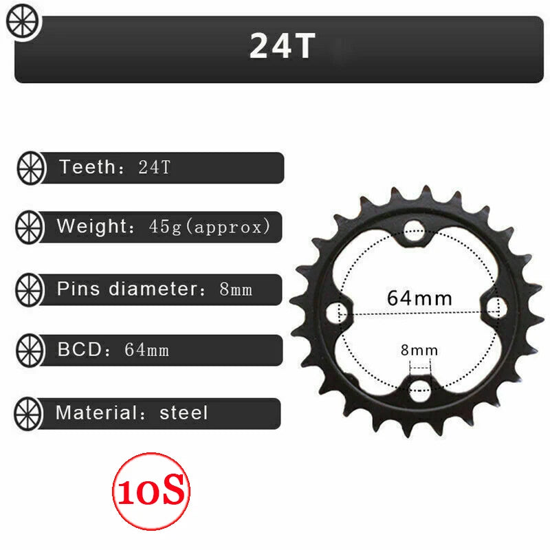 MTB Bike Chainring BUCKLOS 104BCD 64BCD 9/10 Speed SRAM SLX XT