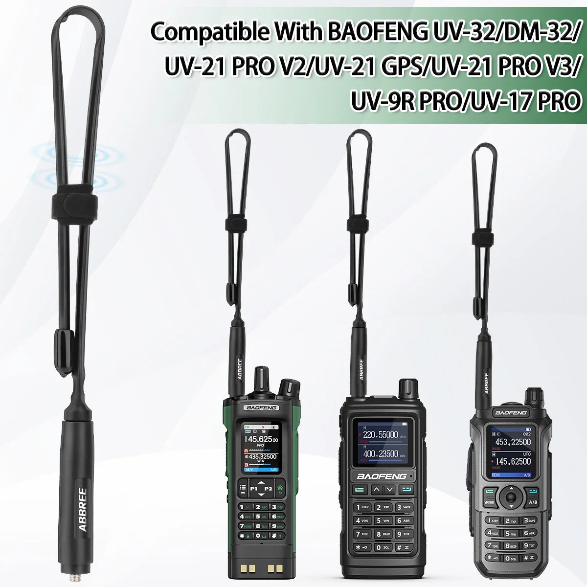 CS Tactical Antenna SMA Female Dual Band 144/430MHz for Baofeng Radio