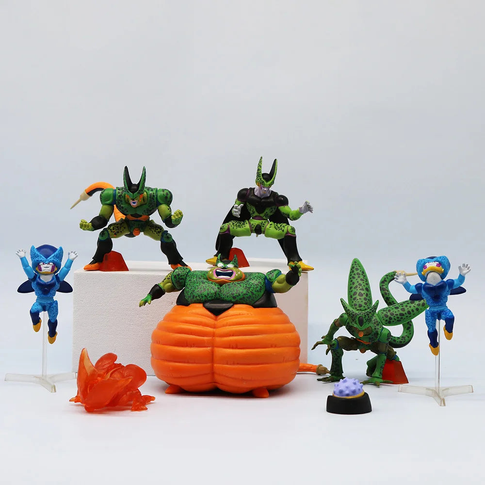 7pcs/set Dragon Ball Z Cell Figure Perfect Cell First Form Pvc Action Figures Collection Model Toys For Children Adult Gifts-EXPROTAS