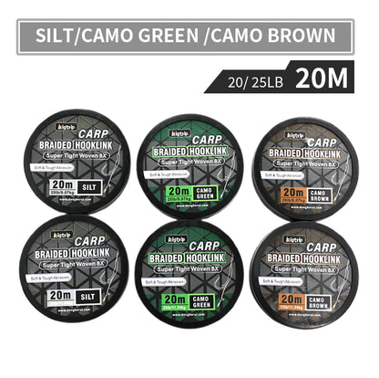 Carp Soft Braided Hooklink Line Uncoated Braid - EXPROTAS