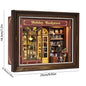 DIY Wooden Book Nook Mini Dollhouse 3D Puzzle Kit Bookshelf Insert Decor Gift - EXPROTAS