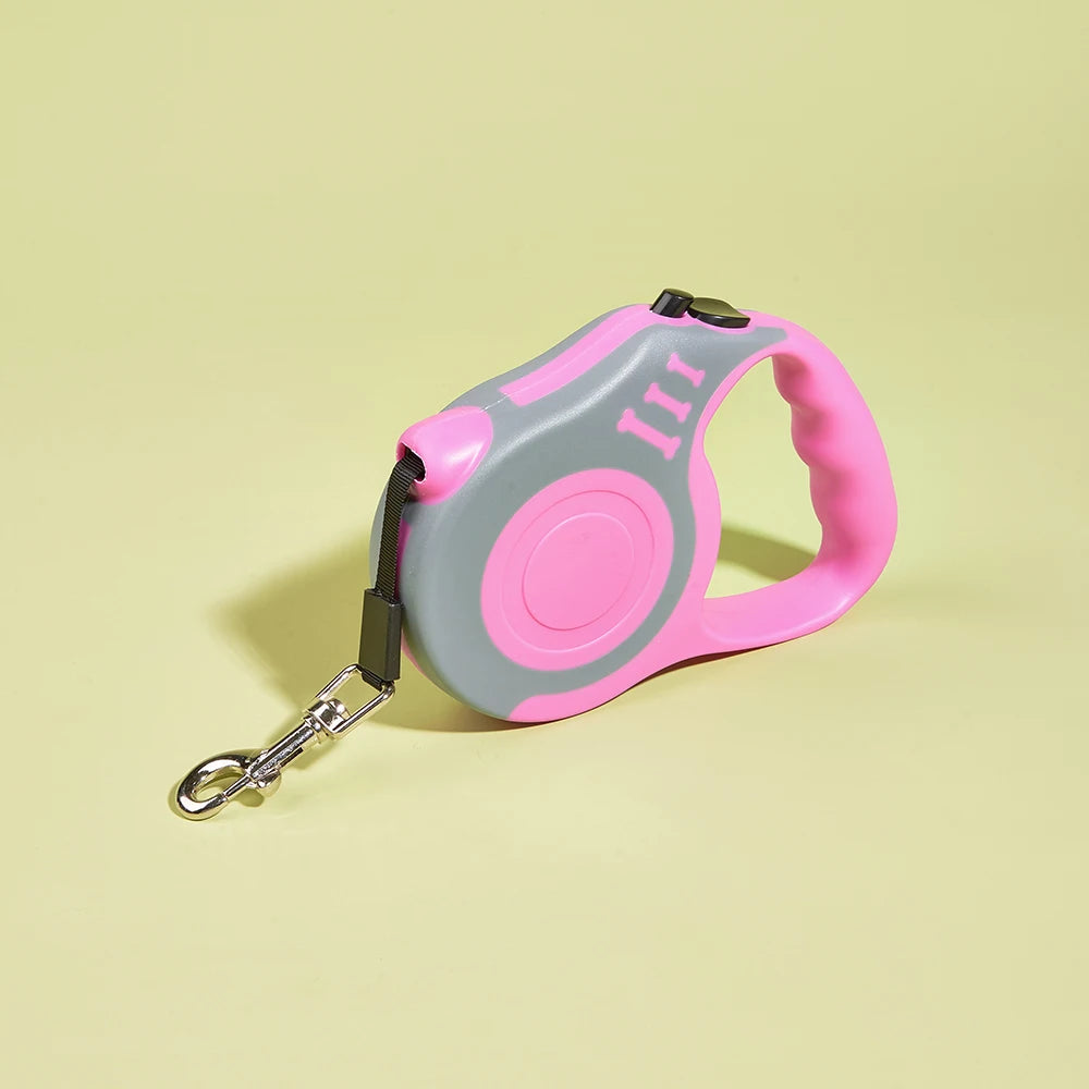 Retractable Dog Lead 3m 5m Nylon Leash for Small Medium Large Dogs Cats