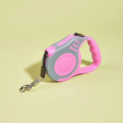 Retractable Dog Lead 3m 5m Nylon Leash for Small Medium Large Dogs Cats