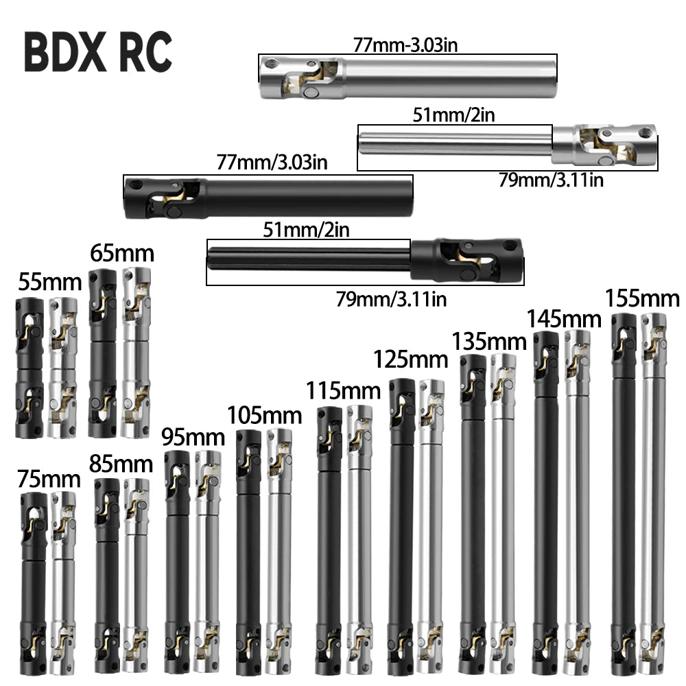 1/10 RC Crawler Metal Internal Spline Driveshaft w/ Universal Joint - EXPROTAS