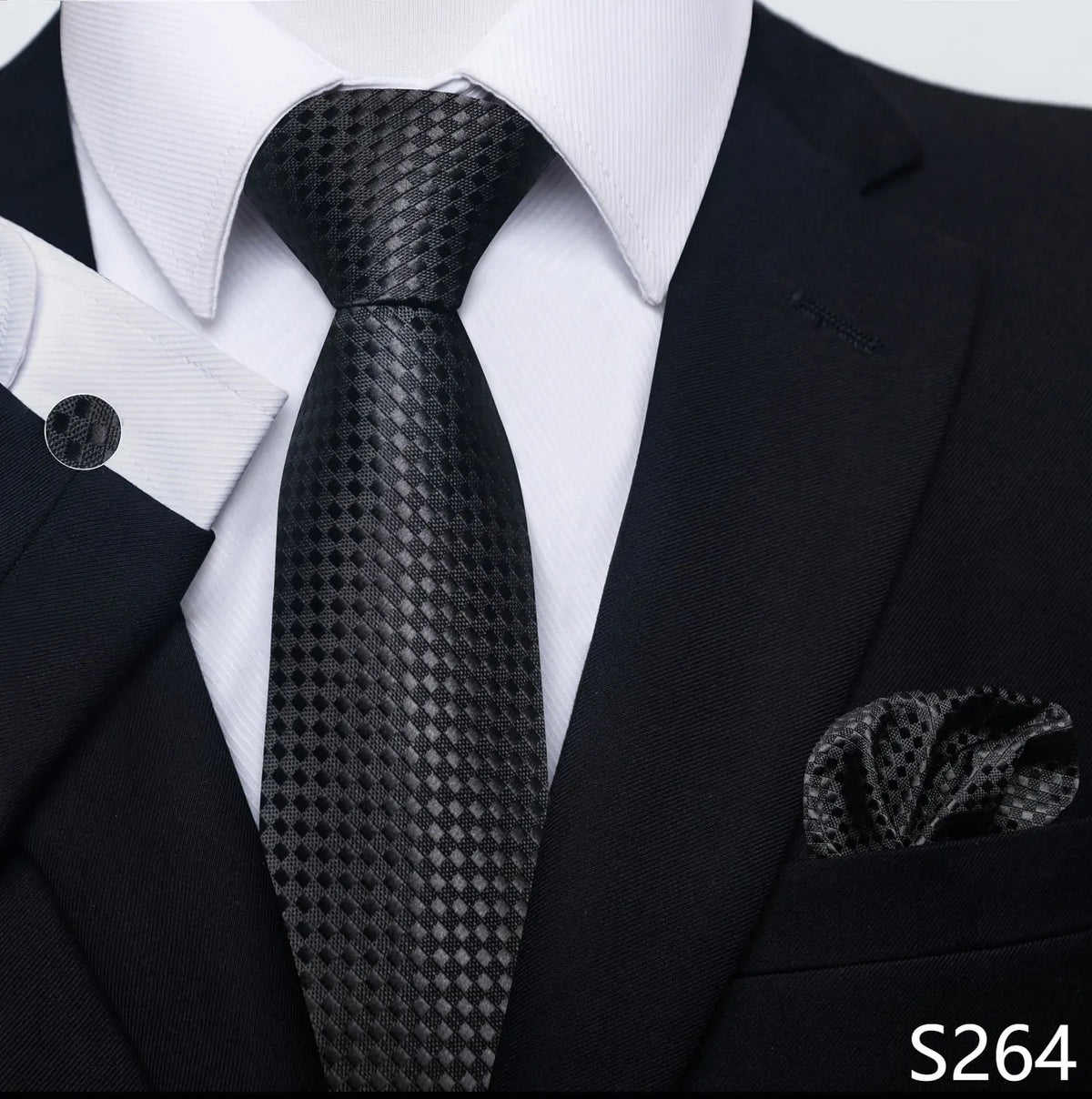 EXPROTAS Tie Pocket Square 8cm Wedding Formal Men’s Accessories