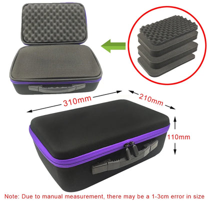 DIY Foam Hard Carry Case Storage Box Travel Zipper Bag Tool Accessories Camera