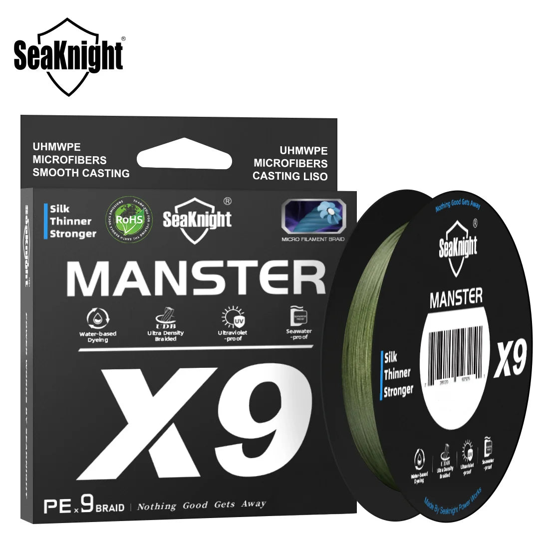 SeaKnight X9 Braided Fishing Line 150M 9-Strand PE Smooth Anti-UV Sea Line