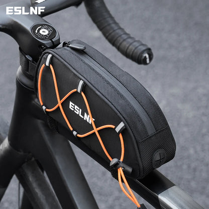 Reflective Bike Front Tube Bag ESLNF Frame Storage Pouch