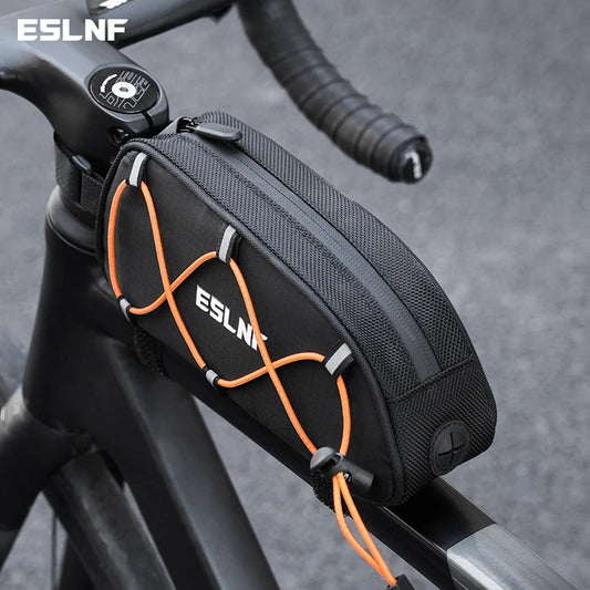 Reflective Bike Front Tube Bag ESLNF Frame Storage Pouch