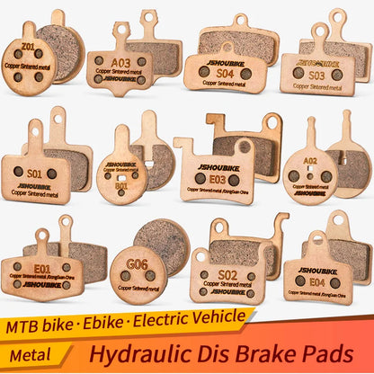JSHOUBIKE Copper Sintered Disc Brake Pads for Shimano MT200 XT XTR Avid BB5 BB7