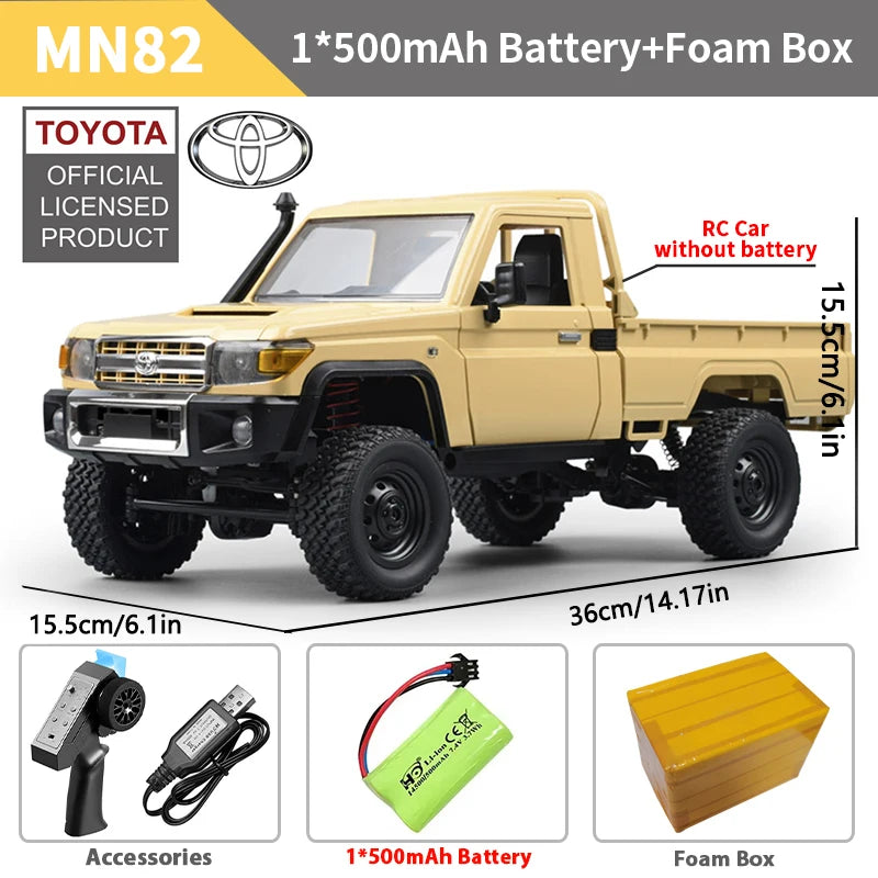 ZWN MN82 MN82S LC79 1/12 RC Pickup Truck 4WD Off-Road Climbing Car Toy Gift