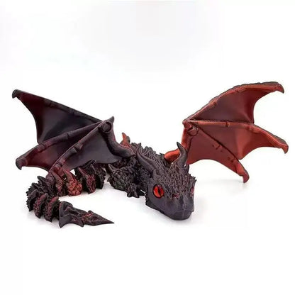 3D Printed Wyvern Dragon Model Articulated Desktop Ornament Collectible
