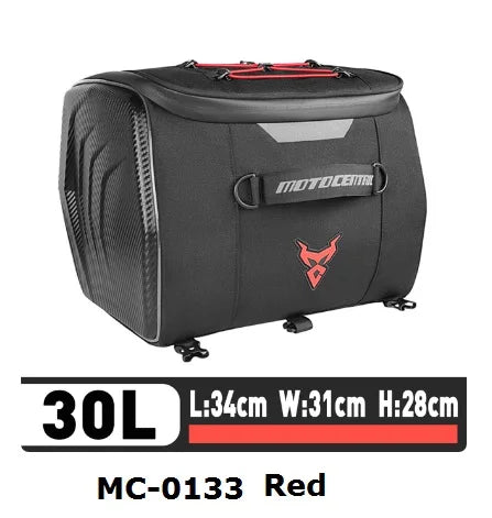 Motocentric Waterproof Motorcycle Helmet Bag Multifunction Motorcycle Rear Seat Bag High Capacity Motorcycle Bag Rider Backpack