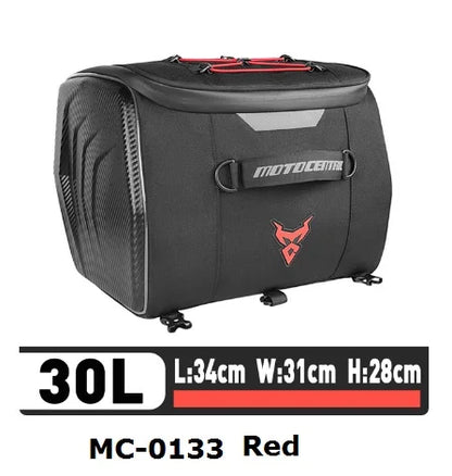 Motocentric Waterproof Motorcycle Helmet Bag Multifunction Motorcycle Rear Seat Bag High Capacity Motorcycle Bag Rider Backpack
