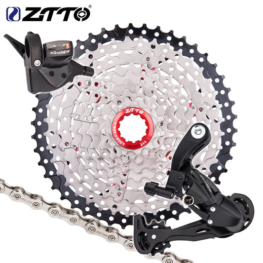 Mountain Bike Chain 9 Speed Bicycle Groupset Shifter Derailleur HG Hub