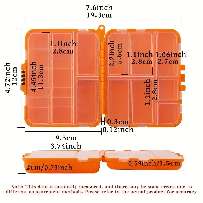 Fishing Lure Tackle Box Double Sided Hook Bait Storage Organizer Case
